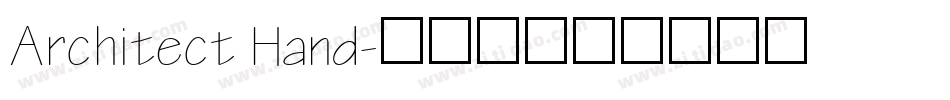Architect Hand字体转换